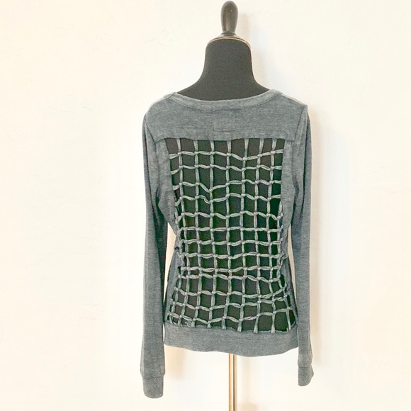 Chaser Caged Back Sweater Top - Picture 4 of 5